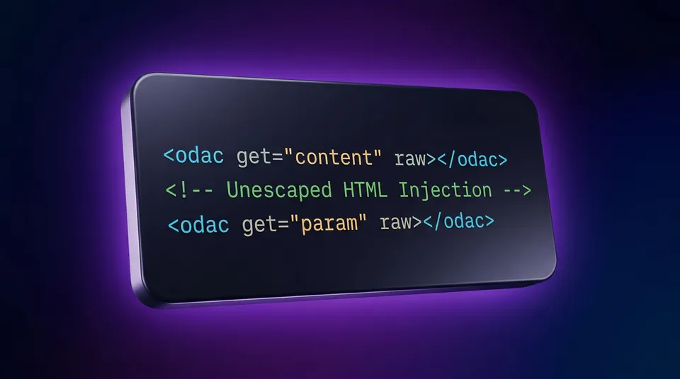 Raw HTML Rendering in ODAC.JS