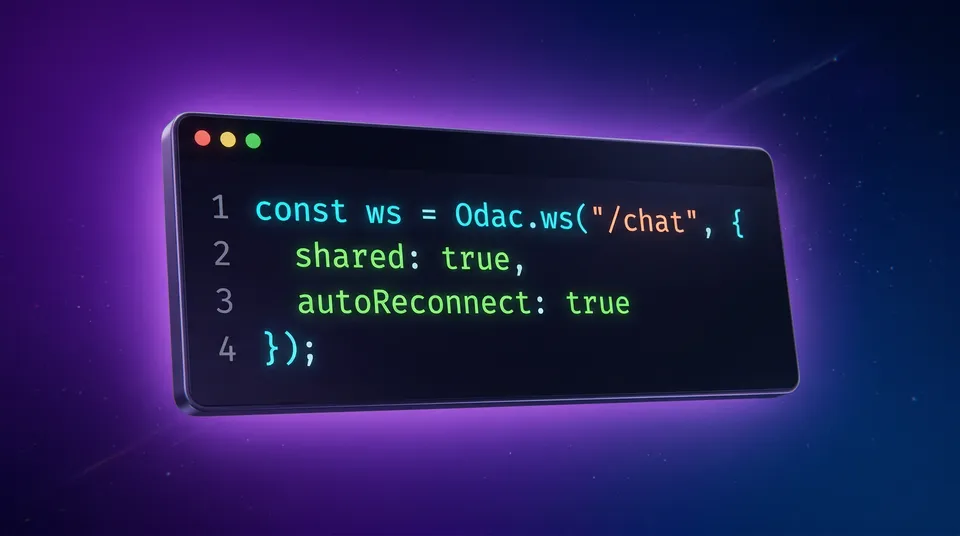 Zero-Config Shared WebSockets in ODAC.JS